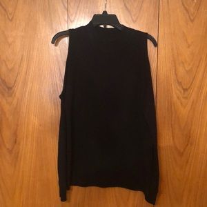 Black Open Shoulder Black Sweater